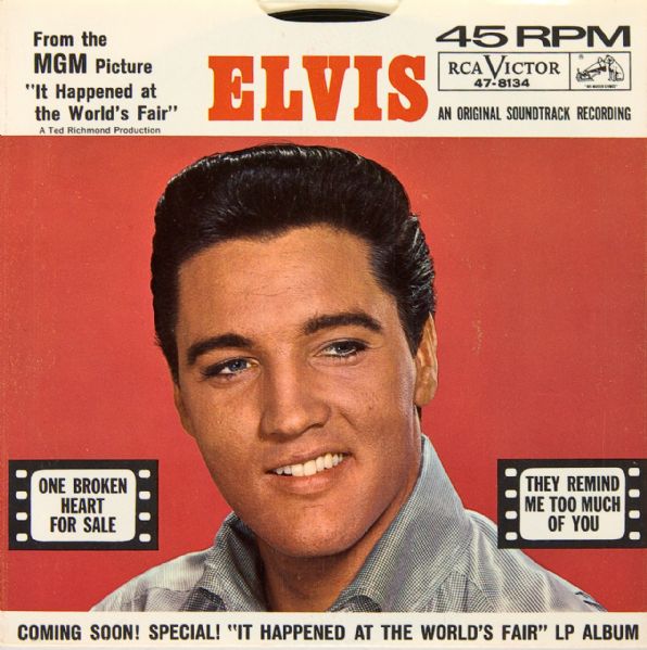 Elvis Presley "One Broken Heart For Sale"/"They Remind Me Too Much Of You" 45 